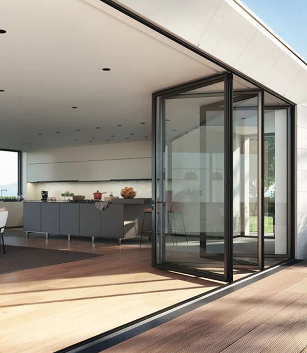 شیشه متحرک آکاردئونی